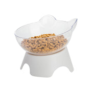 ペット用食器 フードボウル ペット用 エサ入れ 水入れ ペット用品 ペットグッズ 猫 ネコ 犬 イヌ スタンド 猫型 単色 かわいい シンプル