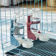 給水器 給水ボトル 水やり ペット用品 ペットグッズ 水やり用品 ウサギ モルモット フェレット 小動物 イヌ 犬 小型犬 猫 ネコ 子猫 500ml ケージ用 内側 外側 固定 取り付け簡単 サイフォン式 皿タイプ フェレット
