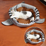 ペット用 ベッド ドームハウス ペットハウス ドーム型 ペットベッド 犬ベッド 猫ベッド サメ シャーク 小型犬 犬用 猫用 ペット用品 ペットグッズ ユニーク 可愛い