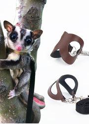 ハーネス ペット 胴輪 リード 小動物 4点セット リード ハーネス セット 犬 猫 PU モモンガ おしゃれ