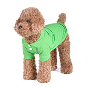 ペット服 ポロシャツ ドッグウエア キャットウエア 半袖 襟付 プルオーバー お散歩 お出掛け 犬 猫 無地 ブルー レッド オレンジ イエロー グリーン ピンク ペット用品 ペットグッズ