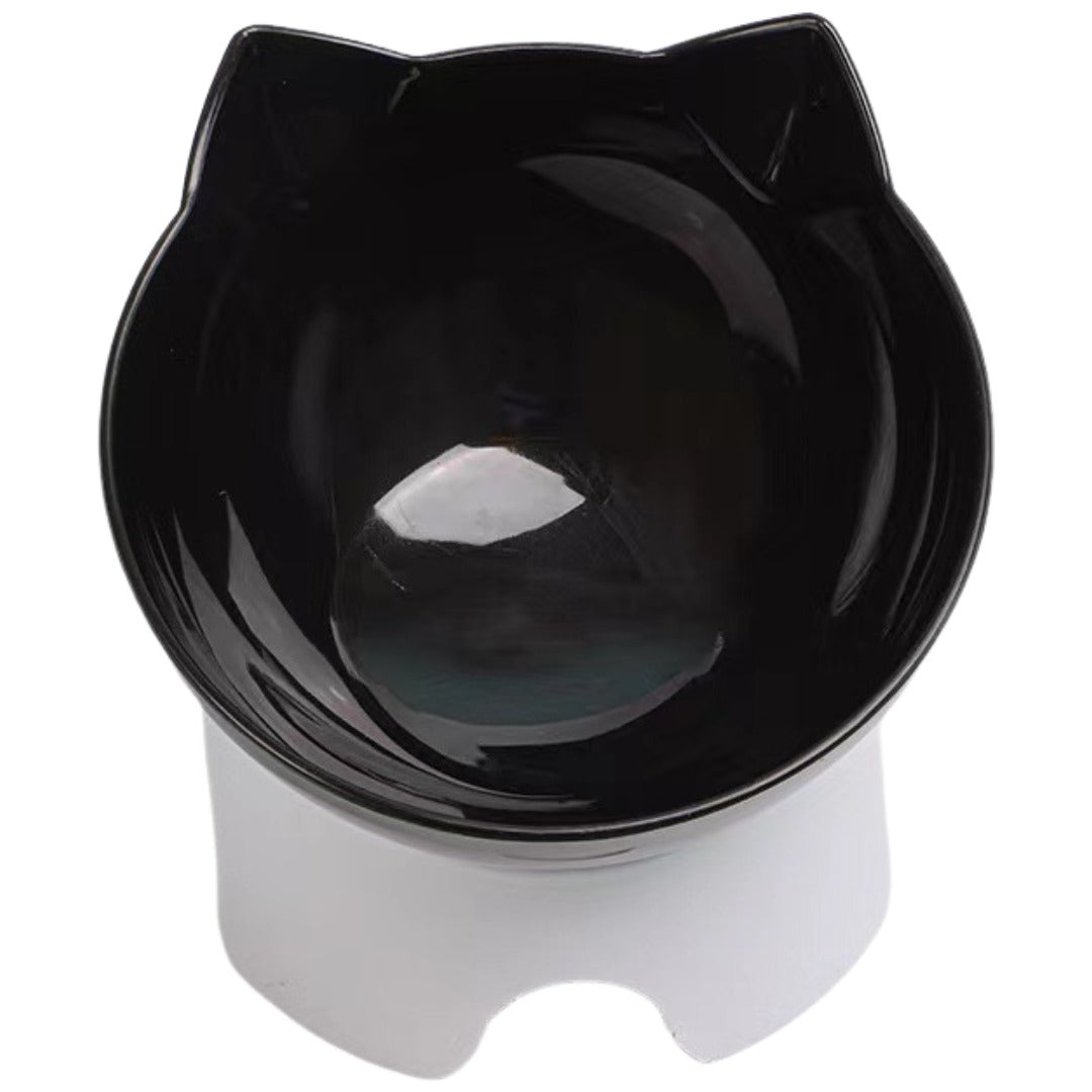 ペット用食器 斜め 傾斜 高さ 猫 犬 食べやすい フードボウル ウォーターボウル ネコ シンプル 無地 クリア プラスチック かわいい おしゃれ