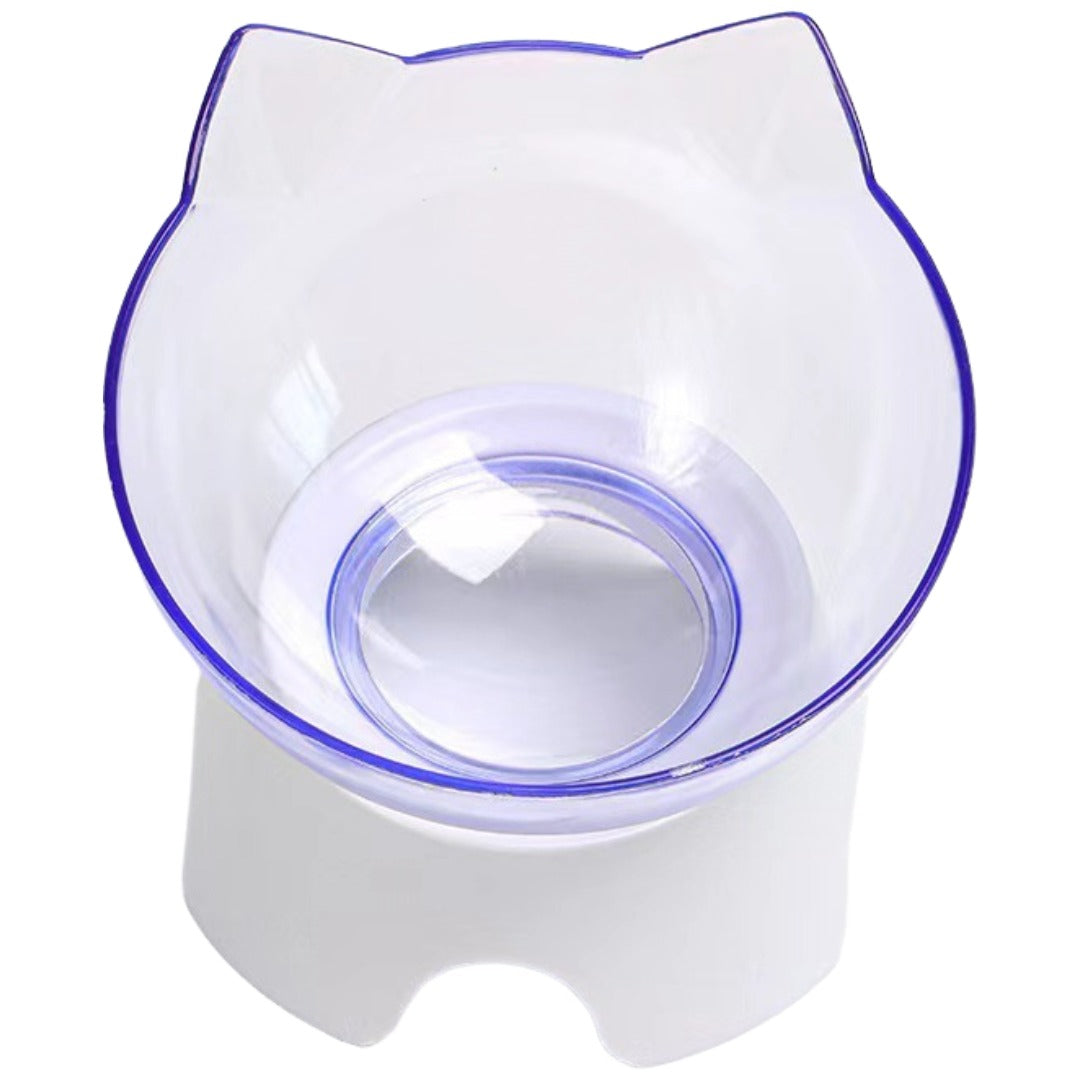 ペット用食器 斜め 傾斜 高さ 猫 犬 食べやすい フードボウル ウォーターボウル ネコ シンプル 無地 クリア プラスチック かわいい おしゃれ