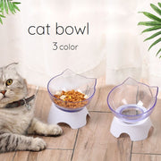 ペット用食器 斜め 傾斜 高さ 猫 犬 食べやすい フードボウル ウォーターボウル ネコ シンプル 無地 クリア プラスチック かわいい おしゃれ