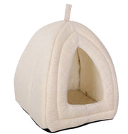 ベッド ペット用 犬用 猫用 ハウス ドーム型 とんがりベッド 滑り止め クッション 寝床 寝具 リラックスタイム お昼寝 室内用 超小型犬 小型犬 シンプル 無地 ドット柄 水玉模様 可愛い かわいい イヌ用 いぬ用 ねこ用 ネコ用 DOG CAT
