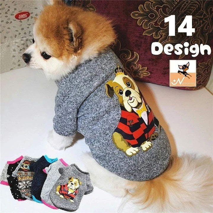 ドッグウェア セーター ニット 犬の服 猫 ペット用品 袖あり 可愛い おしゃれ スター 星 無地 シンプル ノルディック柄 プリント ポケット バイカラー カジュアル お散歩 お出かけ イヌ ネコ 洋服