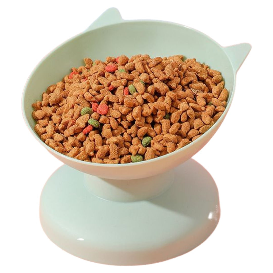 フードボウル ペット 猫用 犬用 餌皿 エサ皿 食器 背の高いボウル 傾斜 斜め 高さがある プラスチック かわいい おしゃれ シンプル 食べやすい