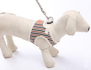 ハーネスリードセット ハーネス&リード 犬用 ペット用 胴輪 マジッ クテープ お散歩グッズ 小型犬 ブラック ブラウン かわいい ワンちゃん用 おしゃれ 可愛い ペットグッズ ストライプ 裏メッシュ いぬ用品 愛犬グッズ おさんぽ 簡単装着