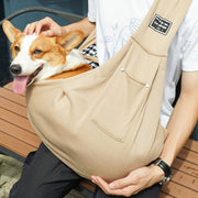 ペット用スリング ペットスリング イヌ 犬 ネコ 猫 ペット 斜め掛けキャリー ショルダー 抱っこ紐 スリングバッグ 飛び出し防止 フック付き ペット用品 シンプル