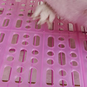 休足マット 小動物用 ペット用品 ケージ内装着 固定パーツ付き 簡単設置 足裏保護 くつろぎスペース ハムスター モルモット ウサギ ペットグッズ