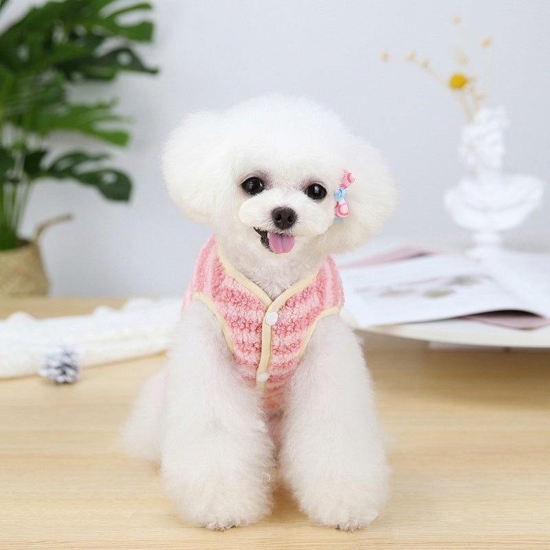ペットウェア ベスト ボア もこもこ 犬服 猫服 商品画像3