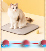 電動猫じゃらし ペット用おもちゃ 自動 ボール 動く 転がる ローリング 紐付き ロープ 猫用おもちゃ 犬 ネコ ペットトイ 回転 光る 暇つぶし ストレス解消 リチウム