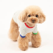 ペットウェア Tシャツ 犬服 猫服 犬用ウェア ドッグウェア ボーダー柄 可愛い おしゃれ お散歩 記念写真 インスタ映え ギフト プレゼント ワンちゃん ネコちゃん イヌ ネコ キャット ドッグ ホワイト イエロー