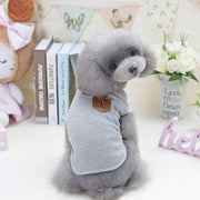 ドッグウェア 犬用タンクトップ ワッフル 春 秋 夏 袖なし わんちゃん イヌ ペットウェア ペット用品 犬服 くすみカラー リブ柄 お出かけ お散歩 汚れ防止 おしゃれ かわいい カジュアル