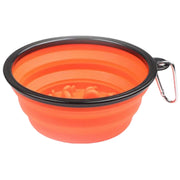 フードボウル 犬 猫 ペット用品 ペット食器 折りたたみ 早食い防止 水入れ ウォーターボウル しつけ コンパクト えさ入れ 餌皿 皿 持ち運び カラバリ豊富 ブラック シンプル 無地
