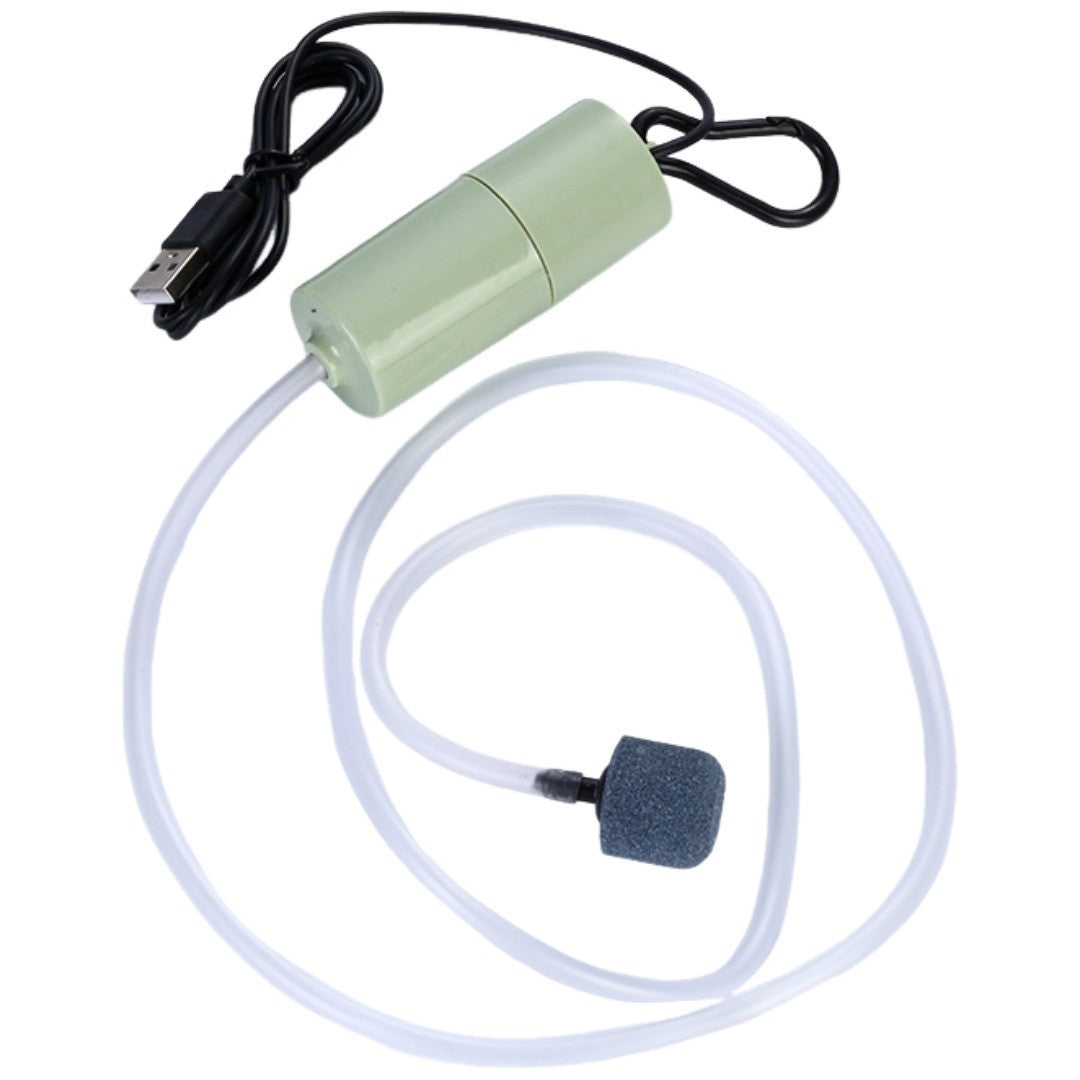エアーストーン エアレーション ペット用品 アクアリウム 熱帯魚 酸素ポンプ USB 水槽 魚 空気 ブクブク 持ち運び 静音 小さめ