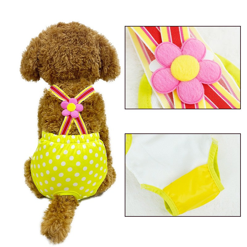 ペット用サニタリーパンツ ペット用生理パンツ マナーパンツ サスペンダー おむつカバー 犬 商品画像5