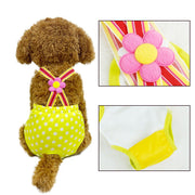 ペット用サニタリーパンツ ペット用生理パンツ マナーパンツ サスペンダー おむつカバー 犬 猫 イヌ ネコ ペットウェア トイレタリー用品 ドット柄 スター ワッペン フラワー パンダ ウエストゴム かわいい カジュアル おしゃれ ペット用品 ペットグッズ
