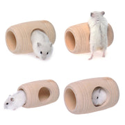 小動物用ハウス ハムスター用 ペット用 家 遊び場 小屋 ベット 寝床 巣箱 ドラム型 トンネル 木製 木質 ハムスターの家 揺れる かわいい 雑貨 小動物雑貨 ペットグッズ ペット用品 シンプル