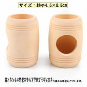 小動物用ハウス ハムスター用 ペット用 家 遊び場 小屋 ベット 寝床 巣箱 ドラム型 トンネル 木製 木質 ハムスターの家 揺れる かわいい 雑貨 小動物雑貨 ペットグッズ ペット用品 シンプル