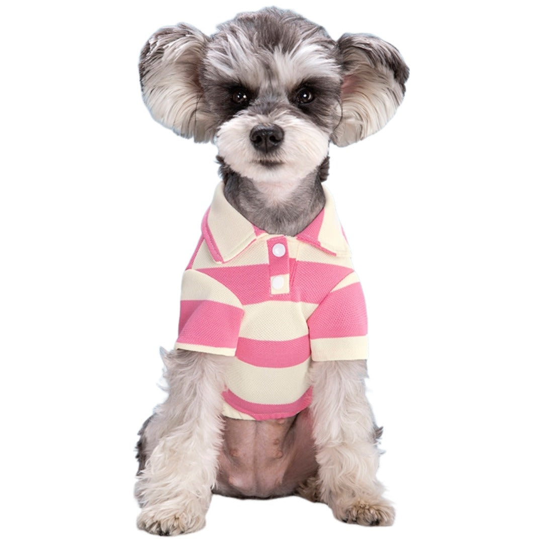 ペット用ポロシャツ イヌ用ポロシャツ ペット用トップス イヌ用トップス 小型犬 猫 ネコ ペットウェア 犬服 ペットグッズ 半袖 丸襟 ヘンリーネック プルオーバー 総柄 ボーダー ピンク グリーン レッド かわいい キュート シンプル カジュアル 春 夏