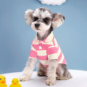 ペット用ポロシャツ イヌ用ポロシャツ ペット用トップス イヌ用トップス 小型犬 猫 ネコ ペットウェア 犬服 ペットグッズ 半袖 丸襟 ヘンリーネック プルオーバー 総柄 ボーダー ピンク グリーン レッド かわいい キュート シンプル カジュアル 春 夏