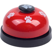ペット用おもちゃ ベル トレーニング 犬 猫 ペット用品 コールベル 音が鳴る 呼び鈴 脳トレ 遊び 知育 まる 円 サークル 足跡 肉球 プリント入り カラフル コミュニケーションツール 卓上ベル チャイム 室内 かわいい おしゃれ キュート 便利 白 赤 青 ピンク 黄 緑 ローズ