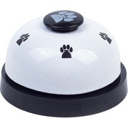 ペット用おもちゃ ベル トレーニング 犬 猫 ペット用品 コールベル 音が鳴る 呼び鈴 脳トレ 遊び 知育 まる 円 サークル 足跡 肉球 プリント入り カラフル コミュニケーションツール 卓上ベル チャイム 室内 かわいい おしゃれ キュート 便利 白 赤 青 ピンク 黄 緑 ローズ