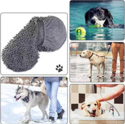 ペット用タオル 単品 ペット用品 犬用 猫用 バスタオル 手袋型 吸水 速乾 トリミング用 ループ付き マイクロファイバー ふわふわ 柔らかい 可愛い お風呂 水浴び シャワー 散歩 雨の日 ペットグッズ