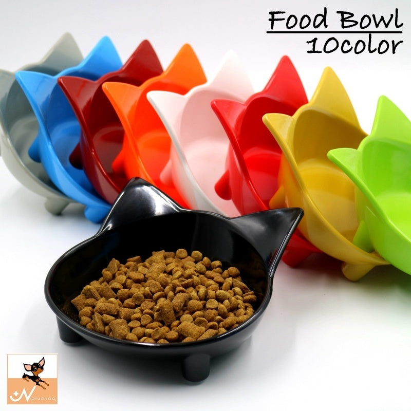 フードボウル 猫用食器 犬用食器 ウォーターボウル 食器 ネコ型 ネコ形 斜め 傾斜 滑り止め 猫 犬 餌入れ エサ入れ 容器 シンプル お洒落 可愛い 犬用品 猫用品 ペット用品 ペットグッズ イヌ ネコ いぬ ねこ
