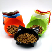 フードボウル 猫用食器 犬用食器 ウォーターボウル 食器 ネコ型 ネコ形 斜め 傾斜 滑り止め 猫 犬 餌入れ エサ入れ 容器 シンプル お洒落 可愛い 犬用品 猫用品 ペット用品 ペットグッズ イヌ ネコ いぬ ねこ