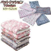 ペットクッション ペットベッド ペット用品 犬 猫 イヌ ネコ 座布団 クッションパッド やわらかい あったか 小動物 お昼寝 長方形 カラバリ豊富
