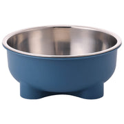 ペット用フードボウル 餌入れ エサ入れ エサ皿 水入れ 犬 猫 いぬ ねこ ペット 丸型 円形 ラウンド サークル 青 黄色 緑 オレンジ ステンレス シンプル ペット用品