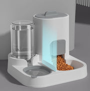 自動給餌器 自動給水器 一体型 ペット用 犬 猫 エサ入れ 餌やり機 フードボウル 水飲み器 食器 大容量 電源不要 お留守番
