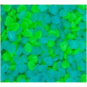水槽用夜光石 100個セット ペット用品 アクアリウム用品 水槽内装 熱帯魚 金魚 蛍光 小石 光る きれい おしゃれ 青 緑