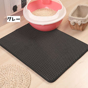 猫用砂取りマット 猫砂マット トイレマット ペット用品 猫 ネコ 犬 イヌ 飛び散り防止 拡散防止 散らかし防止 メッシュ マット 砂取り 防水