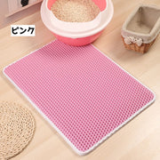 猫用砂取りマット 猫砂マット トイレマット ペット用品 猫 ネコ 犬 イヌ 飛び散り防止 拡散防止 散らかし防止 メッシュ マット 砂取り 防水