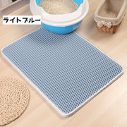 猫用砂取りマット 猫砂マット トイレマット ペット用品 猫 ネコ 犬 イヌ 飛び散り防止 拡散防止 散らかし防止 メッシュ マット 砂取り 防水