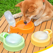 ペット用給水ボトル ウォーターボウル 給水器 水筒 折り畳み 犬 猫 持ち運び 携帯 散歩 お出かけ ストラップ付 いぬ イヌ ペットグッズ
