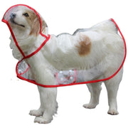 ドッグウェア 犬用レインコート 雨合羽 袖あり フード付き ペット用品 犬 猫 犬用 猫用 わんこ用 透明 クリア オレンジ ホワイト