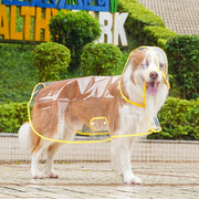 ドッグウェア 犬用レインコート 雨合羽 袖あり フード付き ペット用品 犬 猫 犬用 猫用 わんこ用 透明 クリア オレンジ ホワイト