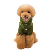 ドッグウェア レインコート カッパ 犬の服 雨具 パーカー フード 反射テープ 小型犬 中型犬 イエロー グリーン ペット用品 お出掛け 雨の日 防水 お散歩