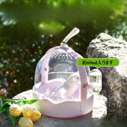 鳥用ケージ 鳥用キャリー ポータブルケージ 鳥用品 散歩 移動用 ストラップ付き 持ち手付き ウォーターボトル付き 通気性 クリア 透明