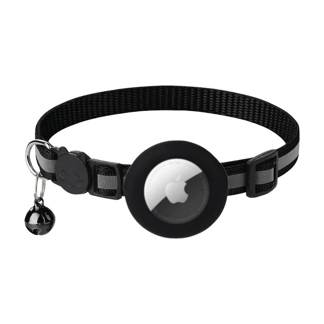 猫用バックル AirTagスリーブ付き エアタグ ケース ペット用品 猫用品 セーフティーバックル 首輪 鈴付き ブラック ピンク 迷子防止 かわいい