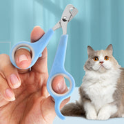 ペット用爪切り ネイルクリッパー ネイルカッター つめ切り 猫 犬 ネコ イヌ ペット用品 ネイルケア はさみ ハサミ お手入れ 小指掛け カーブ 小動物