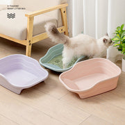 猫用トイレ スコップ付き キャットトイレ トイレ容器 猫砂入れ オープンタイプ ペット用品 トレー ネコトイレ トイレタリー 飛散防止 飛び散り防止 四角形 シャベル付き ネコ ねこ