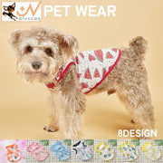 ペット用タンクトップ ペットウェア 犬服 猫服 犬用ウェア ドッグウェア 総柄 くま フラミンゴ パイナップル 薄手 袖なし 抜け毛対策 汚れ防止 可愛い おしゃれ カジュアル お散歩 記念写真 ギフト プレゼント ワンちゃん イヌ ネコ ドッグ