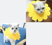 エリザベスカラー 5個セット 猫用 犬用 ペット用品 ペットグッズ ケア用品 傷舐め防止 ひっかき防止 傷口保護 術後 介護 皮膚病 フラワー 花 かわいい