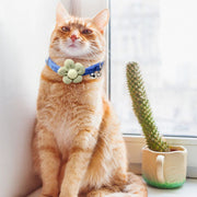 首輪 猫用 ペット用 ネコ ねこ カラー 鈴付き 花 フラワー ふわふわ もこもこ お散歩 お出かけ おめかし かわいい おしゃれ