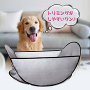 トリミング簡易サークル ペット用 犬 猫 イヌ ネコ お手入れ グルーミング用品 ブラッシング カット 爪切り サークル コンパクト